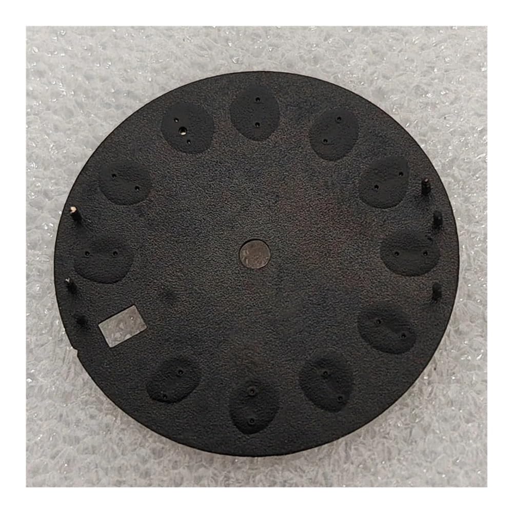 1 szt. tarcza NH35 28,5 mm, niebiesko-zielone świecące tarcze zegarka 3D, do mechanizmu, pojedynczy kalendarz, akcesoria