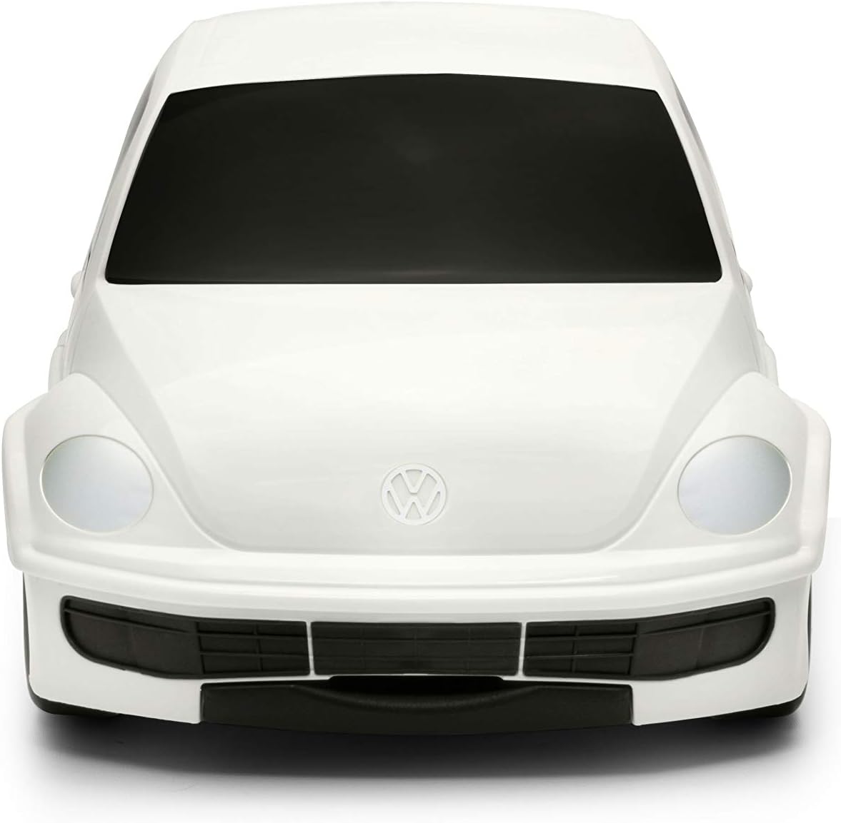 Kids Car Travel Luggage Suitcase with Wheels, Children Trolley Case, Classic Sedan Car Design, White