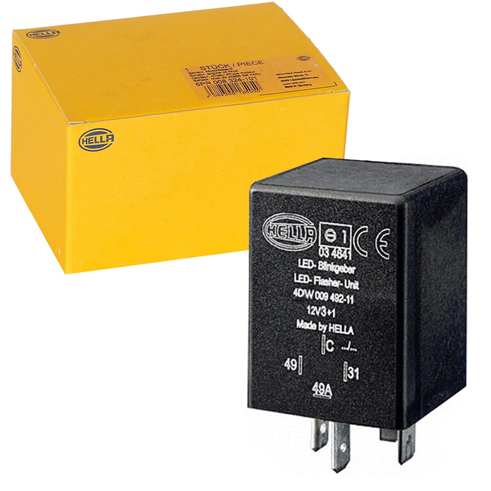 ☆【新品】HELLA・4極ウィンカーリレー・4DM001899-04 Amazon.com: Hella Flasher Unit, 12V, 4-pin, Plugged, LED, with