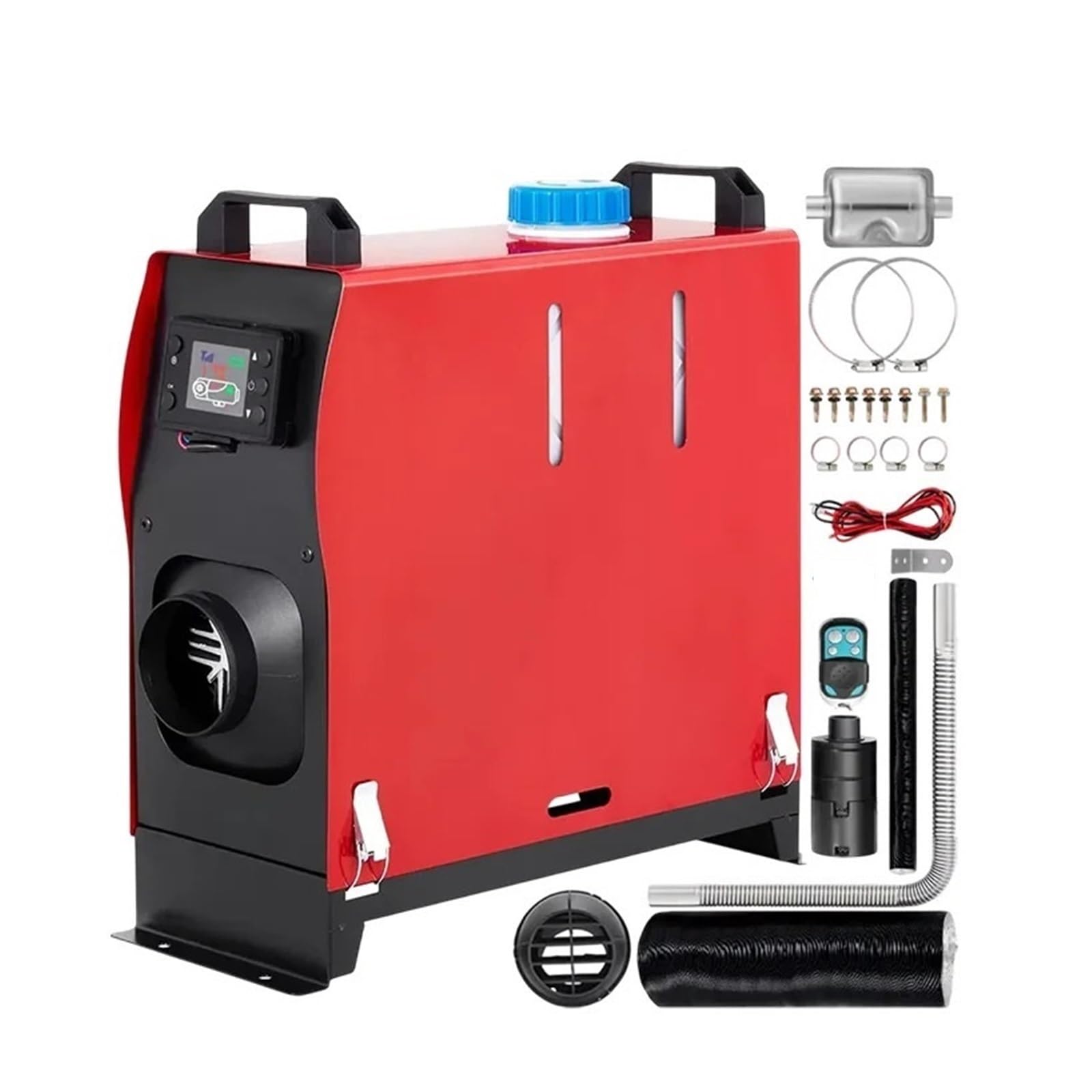 Nagrzewnica postojowa Zintegrowany Podgrzewacz Powietrza Na Olej Napędowy 8 KW, 12 V, Mały Podgrzewacz Z Przełącznikiem LCD I Pilotem Do Samochodów Osobowych, Kamperów nagrzewnica powietrza(8KM 12V)