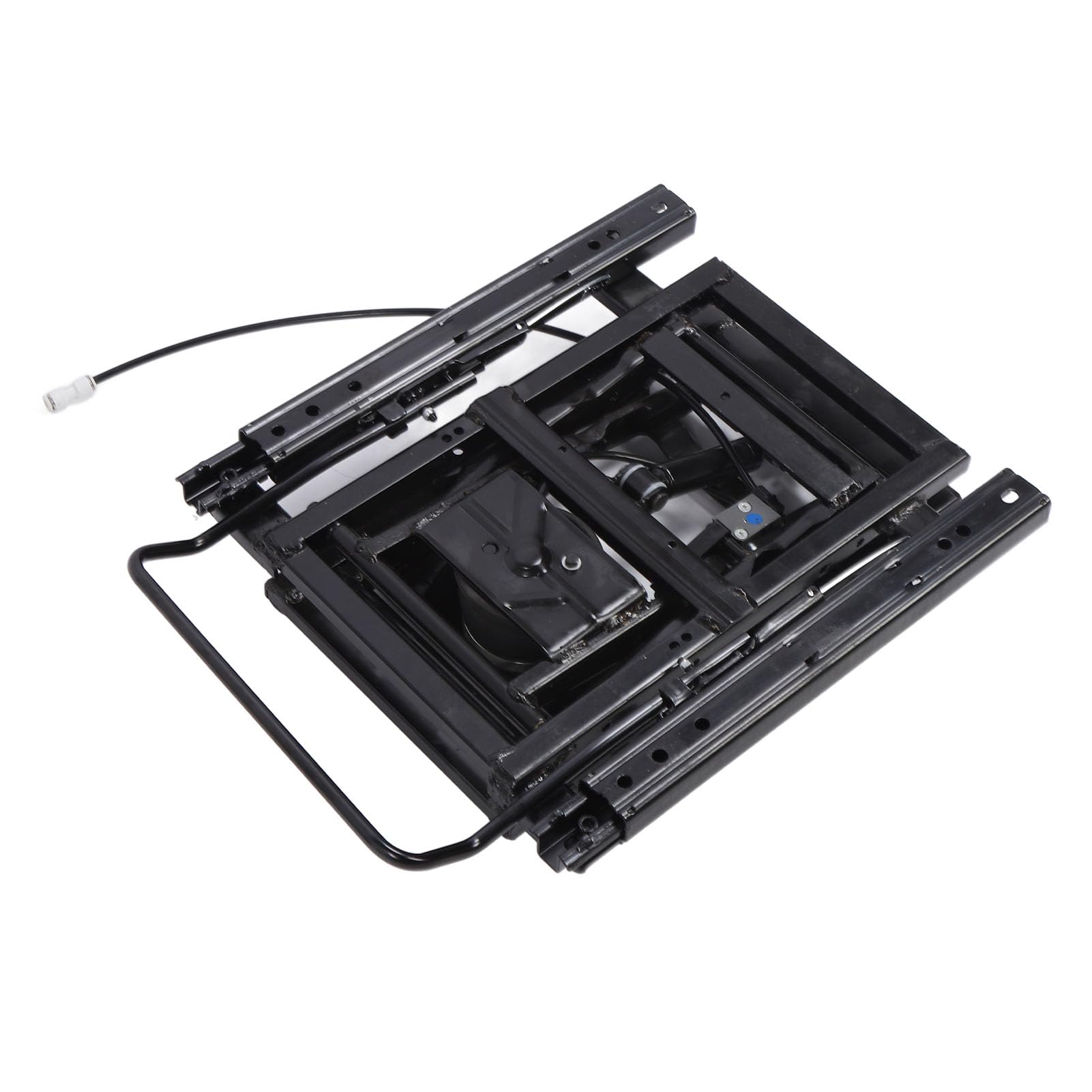 AUNMAS Base de Asiento con Suspensión, Base de Asiento con Suspensión Neumática de Acero Laminado en Frío con Pista Deslizante de 130 Mm, Soporte de con Amortiguador para Camiones, Vehículos