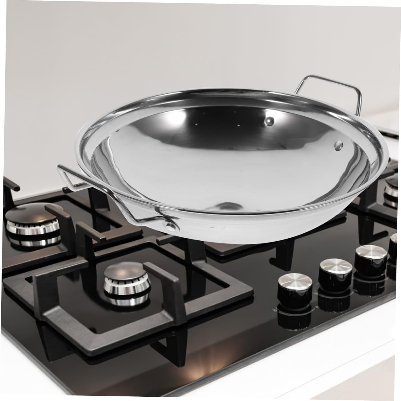 LABRIMP Stainless Steel Multipurpose Pot with Lid Non-stick Cooking Pot and Stews Heat-resistant Handles Easy to Clean Kitchen Cookware
