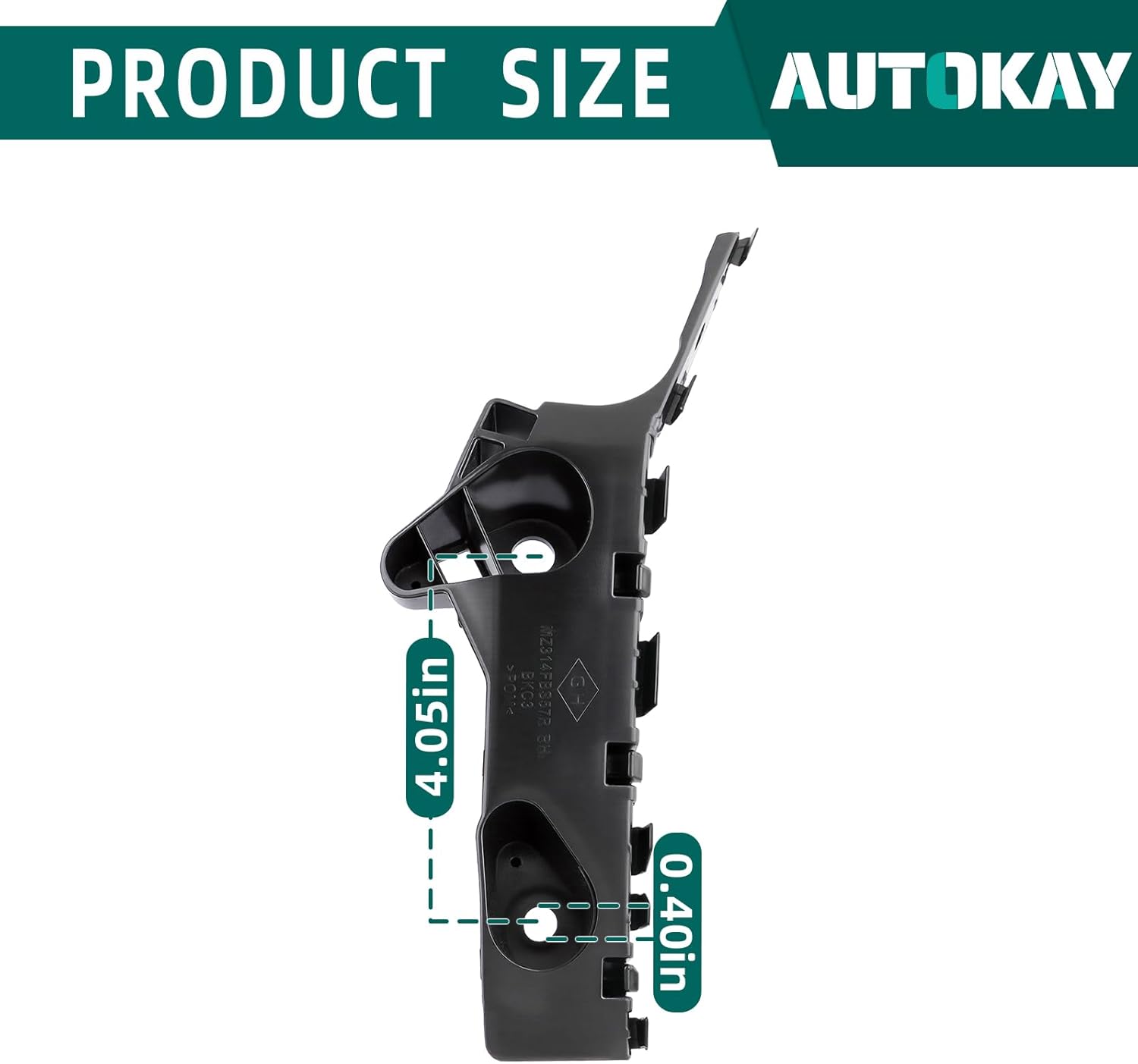 AUTOKAY Bumper Retainers Brackets Mounting Kit Front Driver and Passenger Side for Mazda 3 & 3 Sport 2014-2018 Replaces BHN1500T1F BJS7500T1C BHN1500T1B BHN1500U1E BJS7500U1C, 2PCS