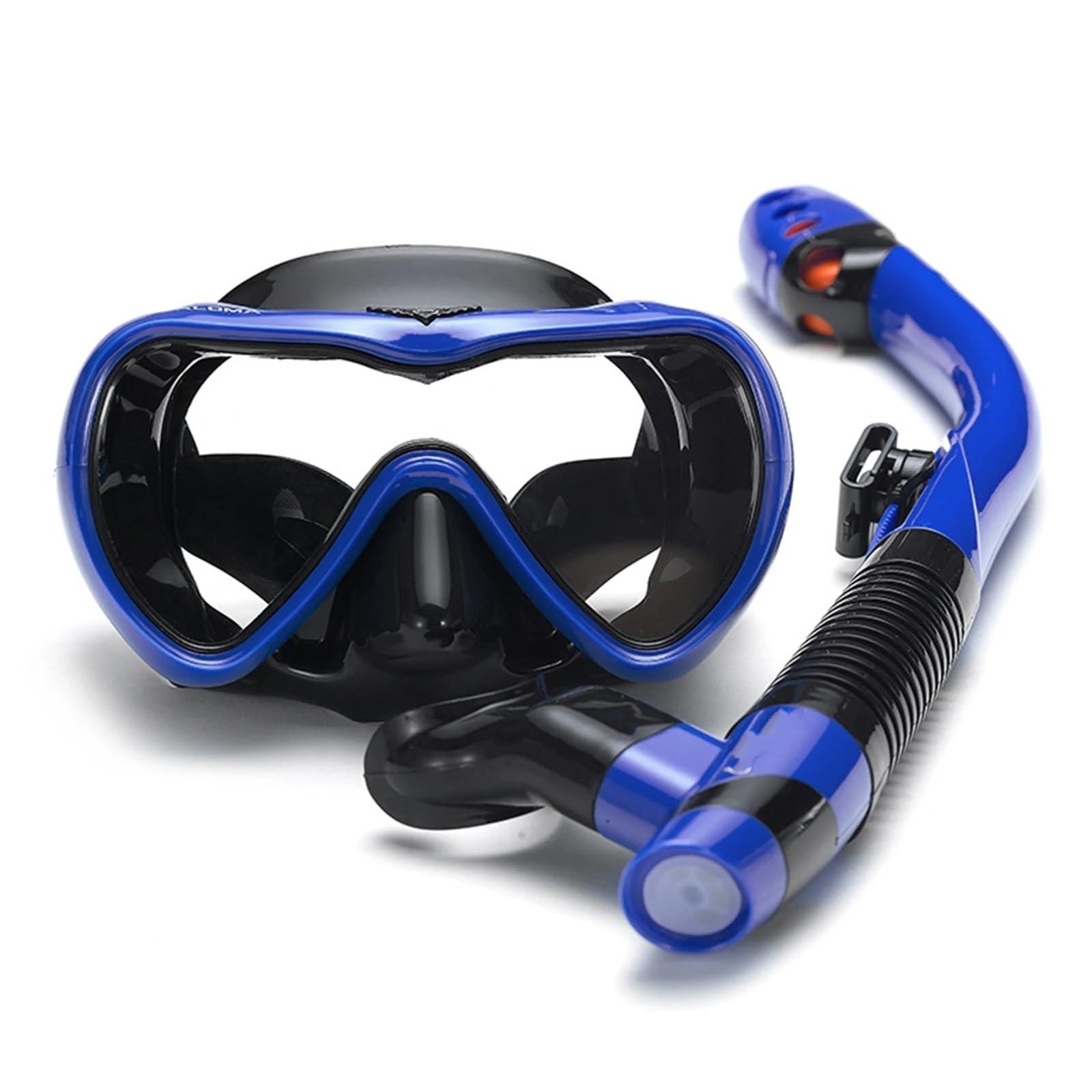 Maschera da Snorkeling Set da Snorkeling a Tenuta stagna, Occhiali da Nuoto antiappannamento, Occhiali da Snorkeling con Tubo da Snorkeling Asciutto per Lo Snorkeling(Blue)