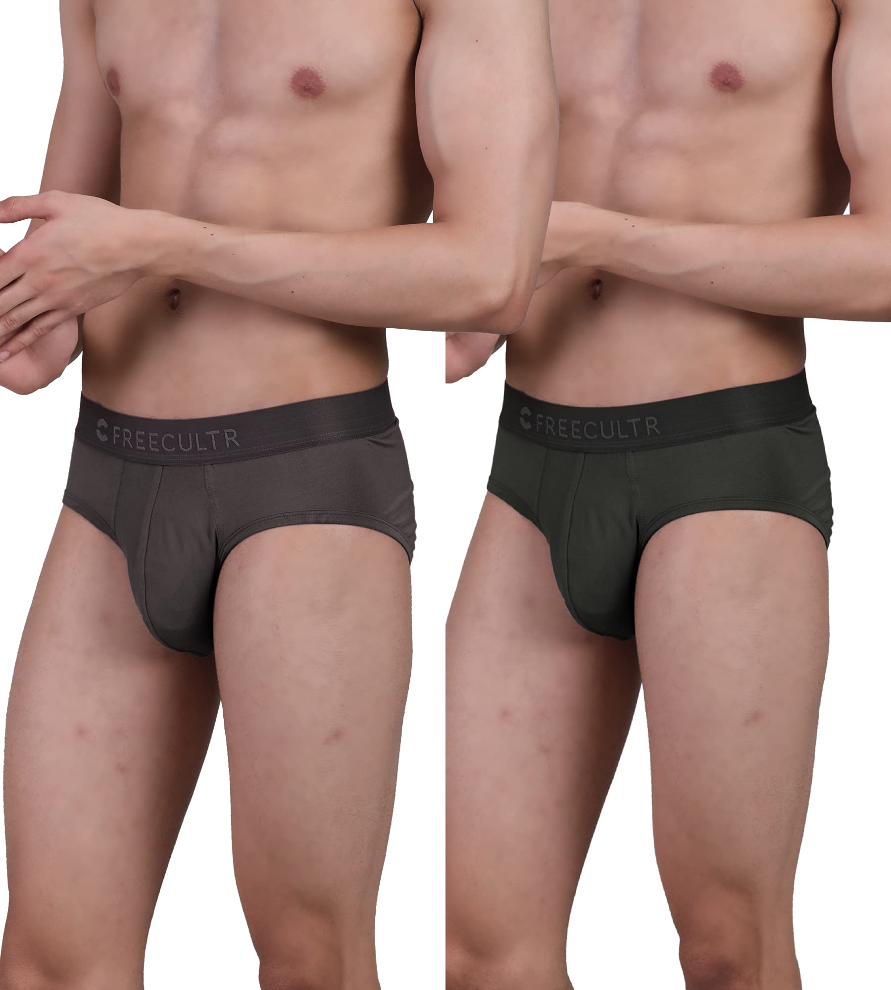 freecultr Men's Underwear Anti Bacterial Micromodal Airsoft Brief - Non Itch No Chaffing Sweat Proof - Pack of 2-picture-39