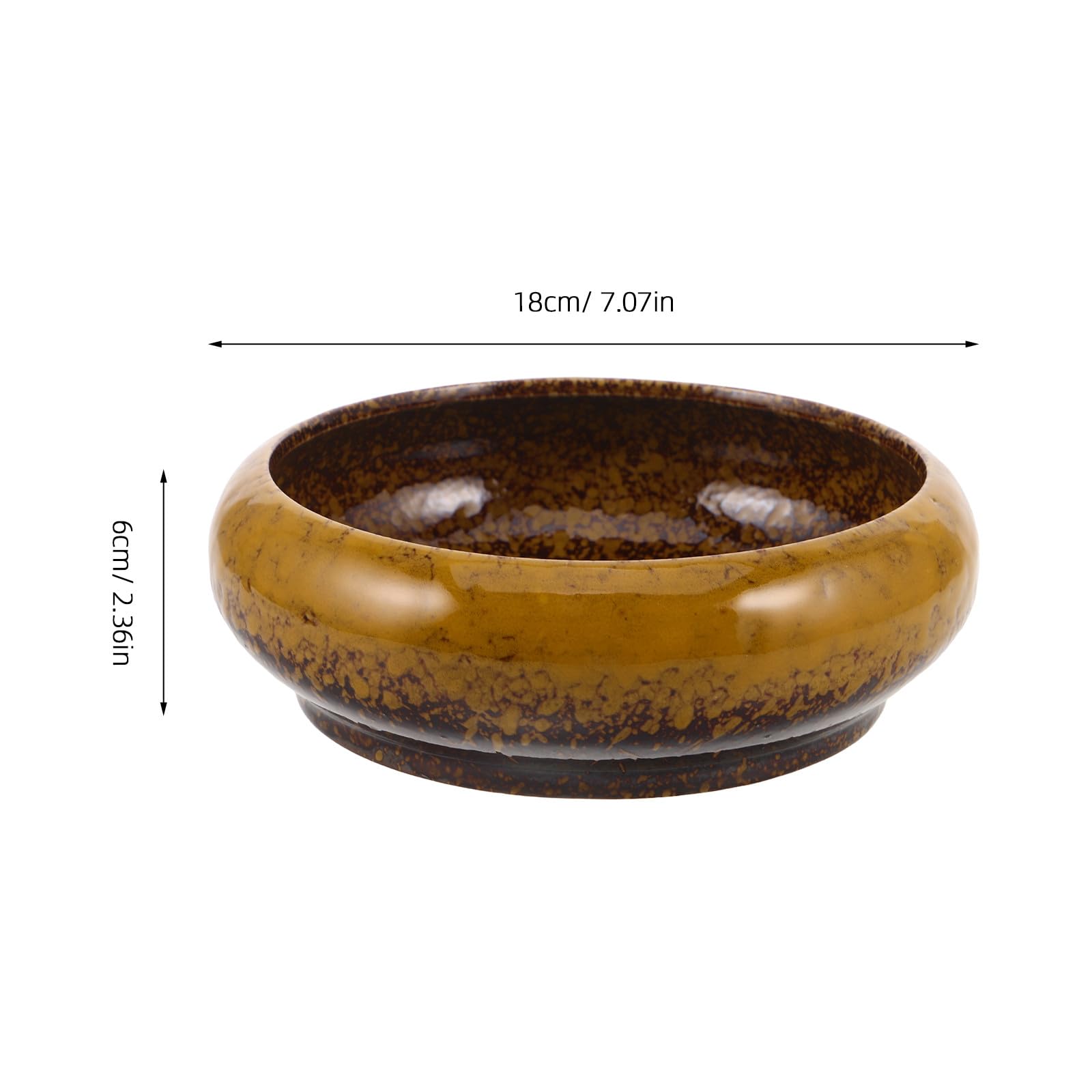 UPKOCH Doniczka z kwiatem lotosu - okrągła ceramiczna donica hydroponiczna do wnętrz - elegancka doniczka na lilię wodną, ​​rośliny wodne, bonsai do salonu