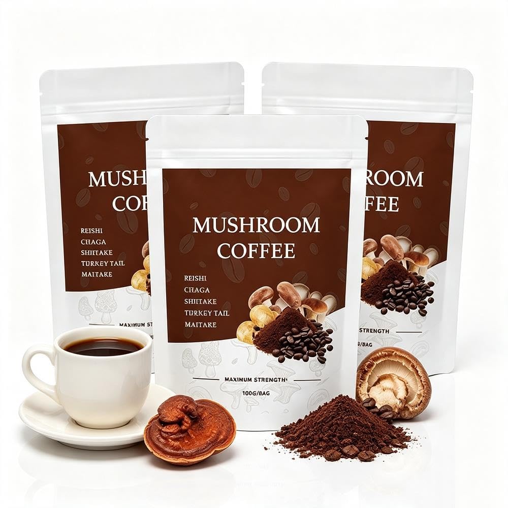 Organiczna probiotyczna mieszanka funkcjonalna kawy espresso z grzybami