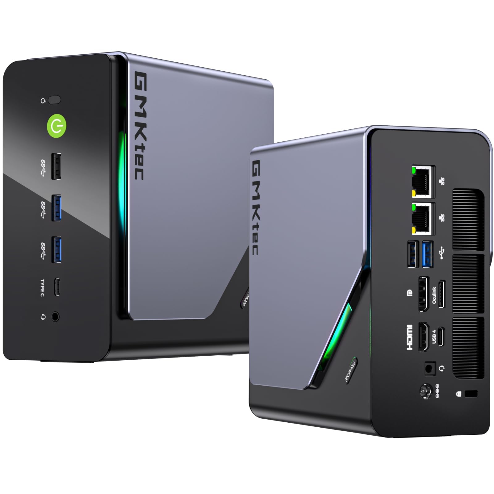 GMKtec Gaming Mini PC, AMD Ryzen 7 H 255 (Upgraded 8745HS) 64GB