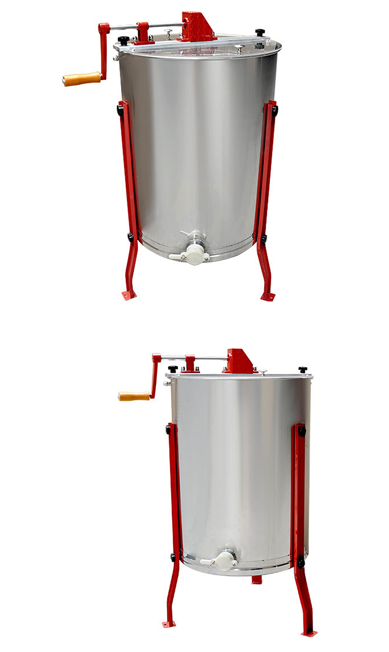 Agitatore manuale per miele Macchina per la separazione del miele in acciaio inossidabile Macchina per la pressa per miele in acciaio inossidabile a quattro telai Prendi il miele 4 Estrattore per ap