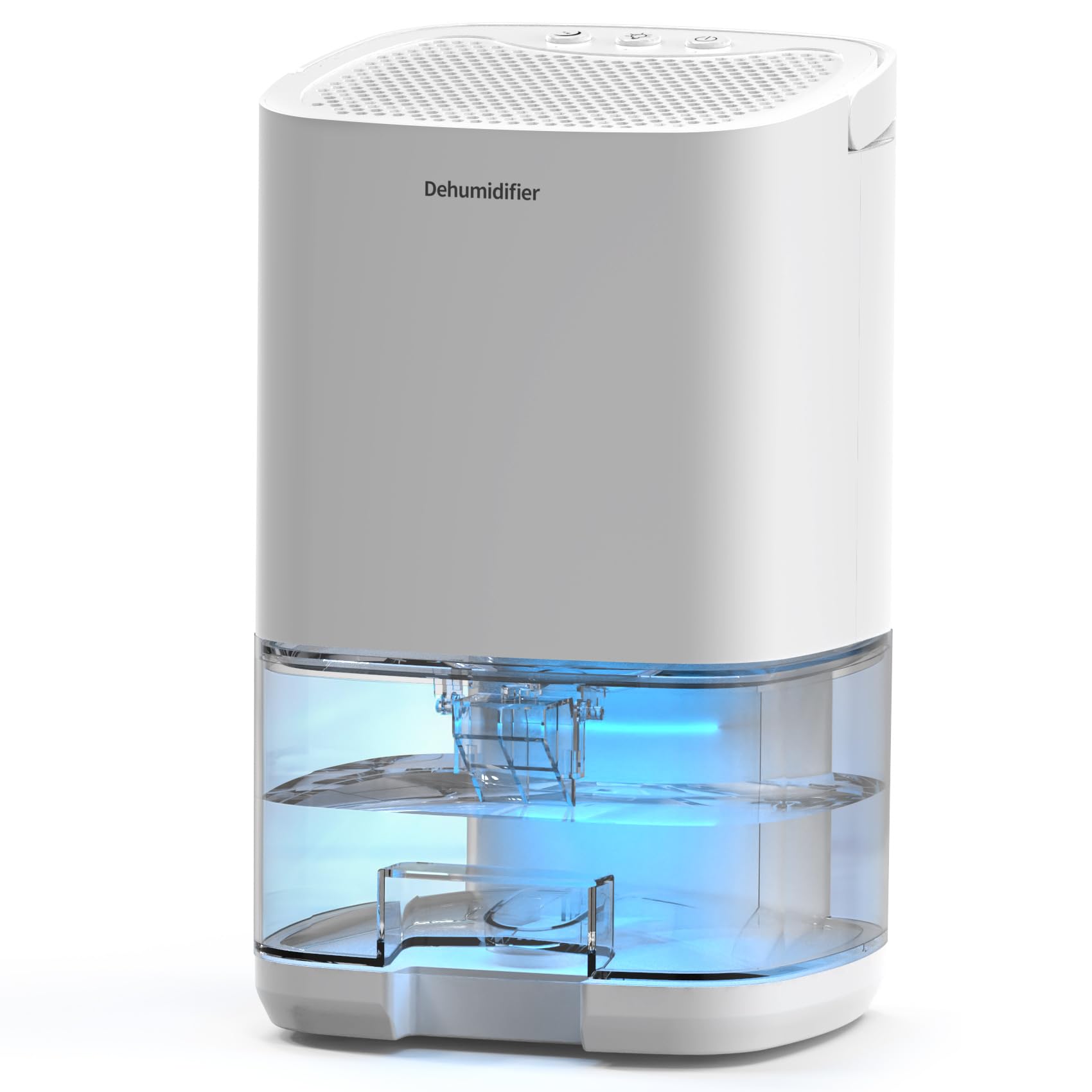 Silencieux Deshumidificateur d Air Electrique (Blanc) | 10 Types De Lumières Ambiantes, Mode Veille, Adaptés Aux Pièces De 5 à 10㎡