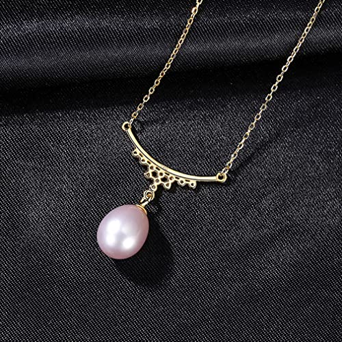 Colliers de pendentif de perle d'eau douce naturelle pour femmes en soirée