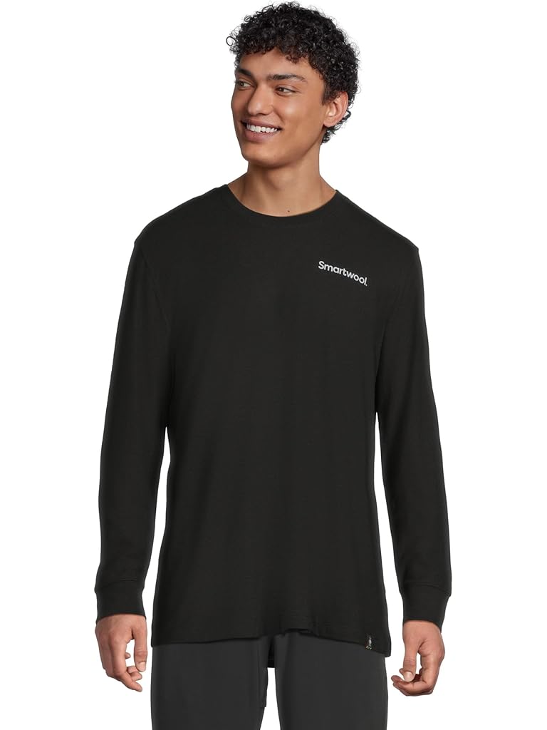 Black Smartwool Gondola View Long Sleeve Graphic Tee