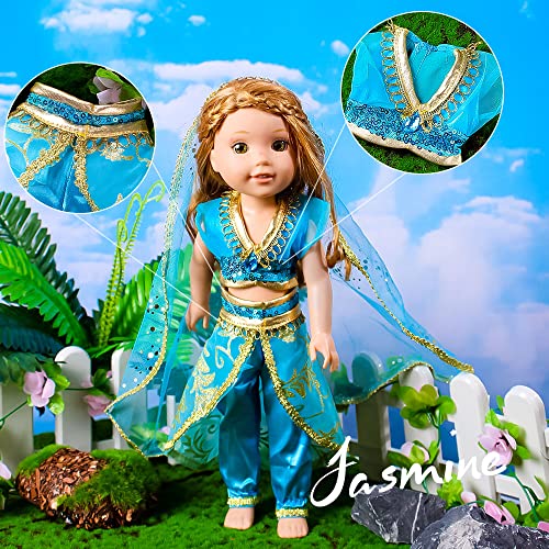 Fundolls FAIRYDOLLY-14-NEW 5 SET 14-Inch Doll-Clothes Princess Costume Dress thumb #3