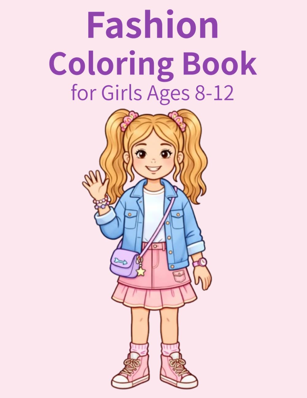 Fashion Coloring Book for Girls Ages 8-12: 50 Stylish Outfits to Color - Cute, Princess, Casual, Summer and Winter Looks for Fun and Creative Kids