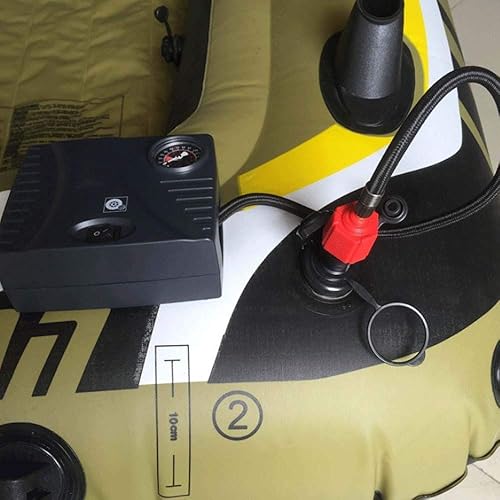 Miniatura 8 de PeSandy Adaptador de bomba de SUP inflable, adaptador de bomba de tabla de remo, adaptador multifunción de válvula SUP con 4 boquillas de válvula de