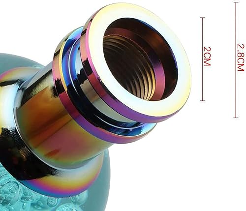 Miniatura 4 de Pomo de palanca de cambios redondo para palanca de cambios de bola transparente de cristal, apto para vehículos de transmisión atómica manual