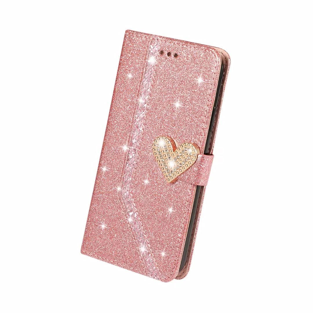 Custodia IPhone 15 Plus Glitterata Con Portafoglio: Pelle PU A Libretto Con Supporto E Slot Per Carte, Chiusura Magnetica, Elegante E Antiurto - 2