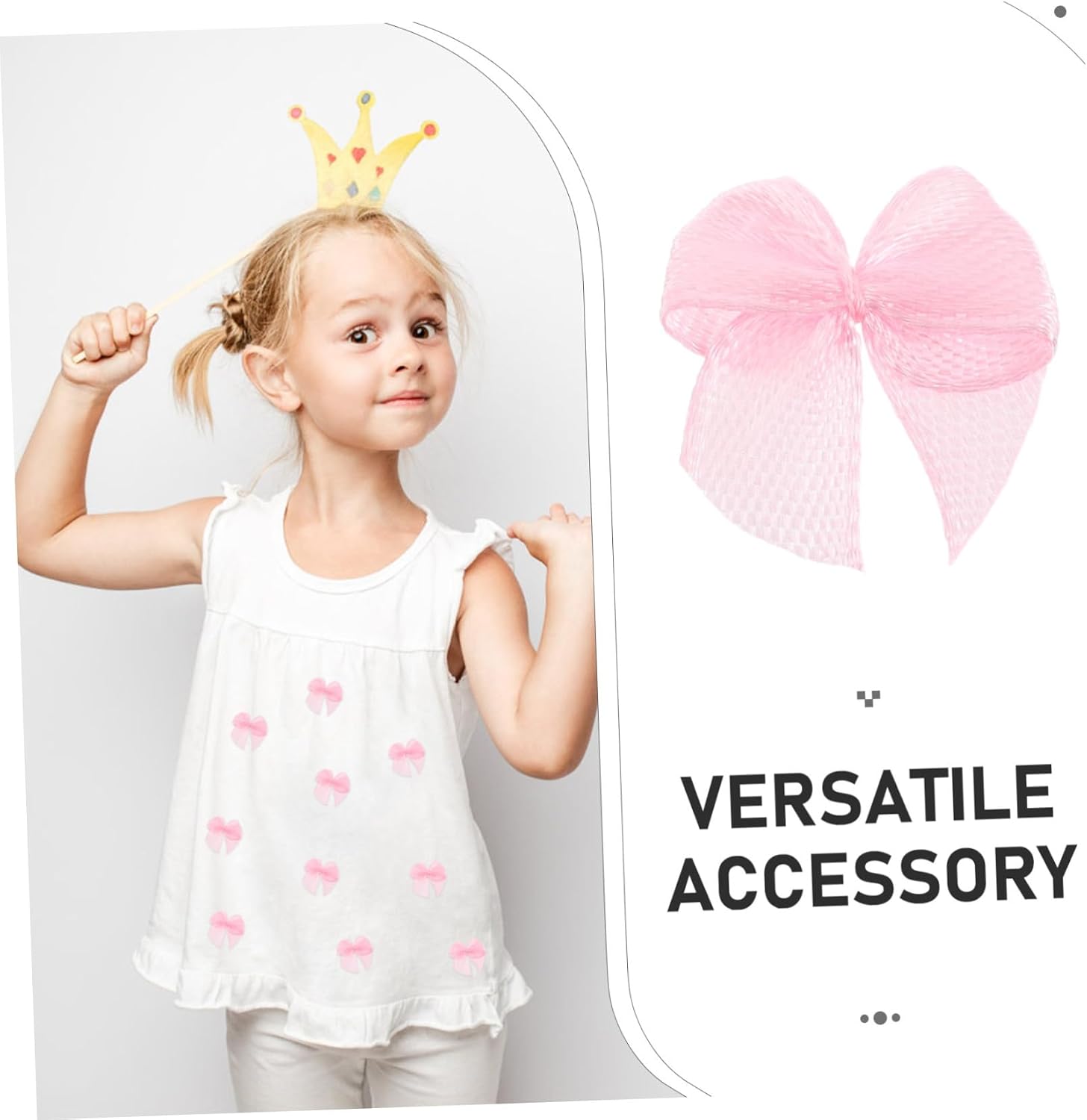 200Pcs Cute Pink Mini Bowknot Accessories for Premade Polyester Hair Bows for DIY Hairpins and Crafts for Parties and Daily Wear