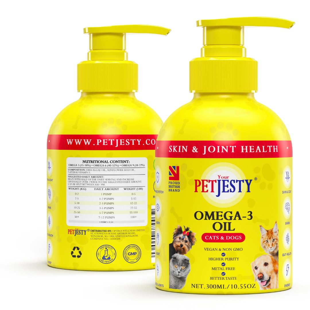 Your Petjesty Suplemento de Ômega-3 de Algas para Gatos e Cães 300 mL