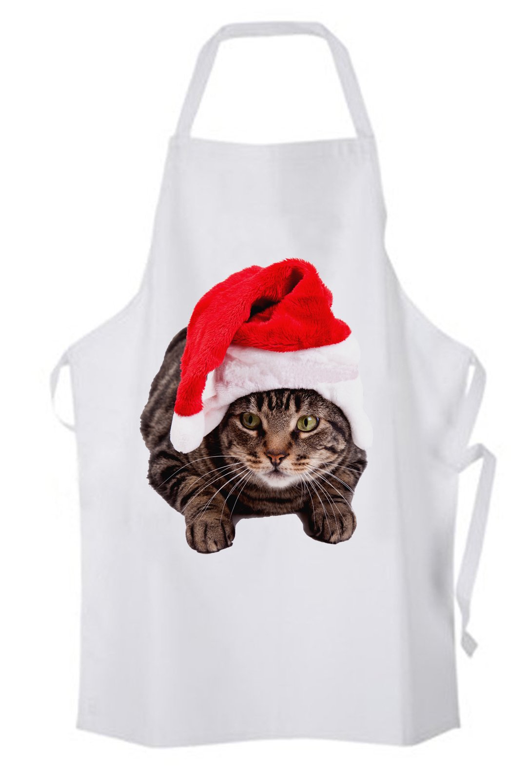 Tribal T-Shirts Christmas Cat Chef's Kitchen Apron