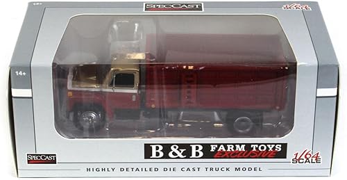 Miniatura 5 de Spec Cast 164 Red & Gold 1982 International S1954 Grain Truck BAM-006
