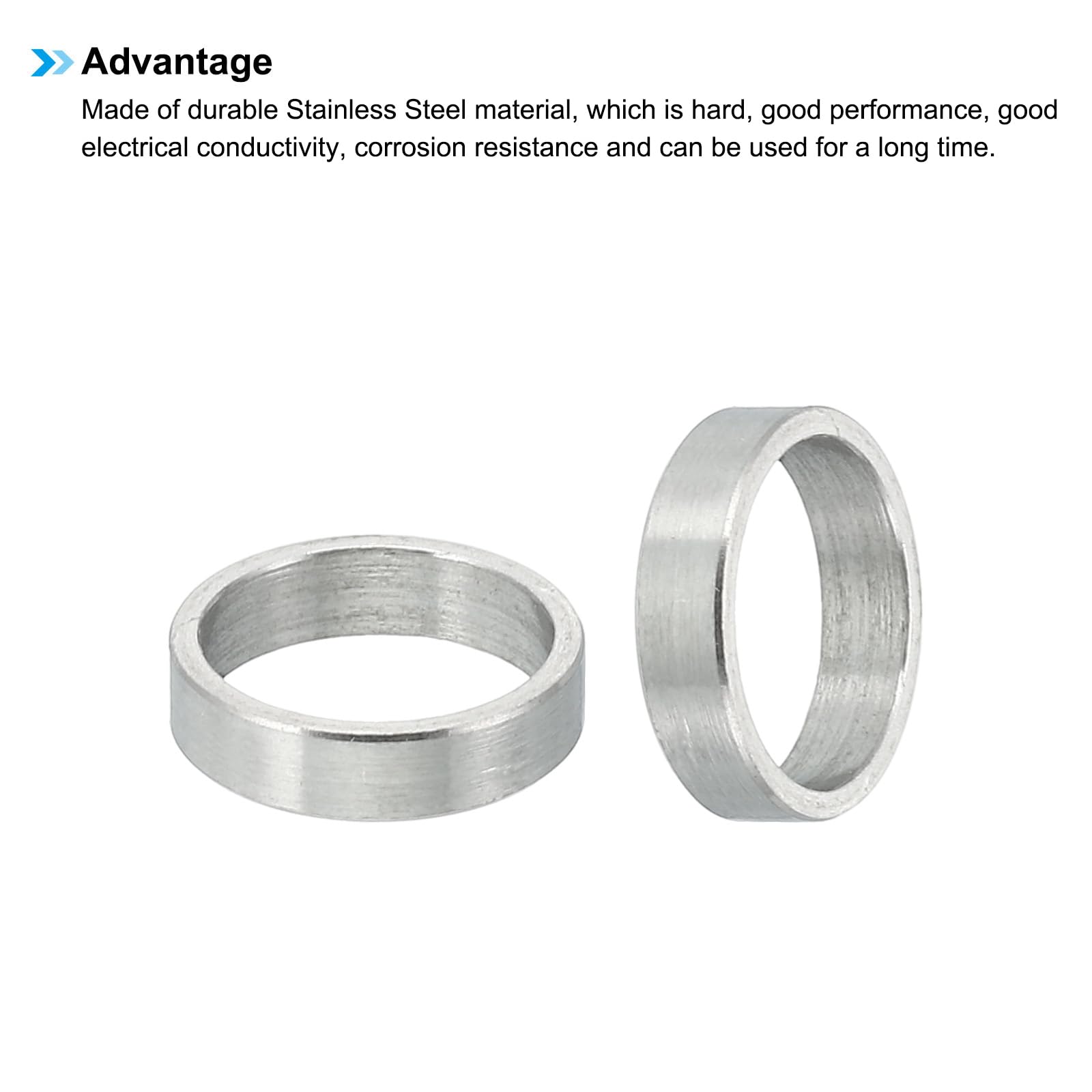 Distanziali Acciaio Inox M10 - 10 Pezzi, 10.2x12x4 Mm, Per Viti M10/3/8", Alta Resistenza - Foto 6