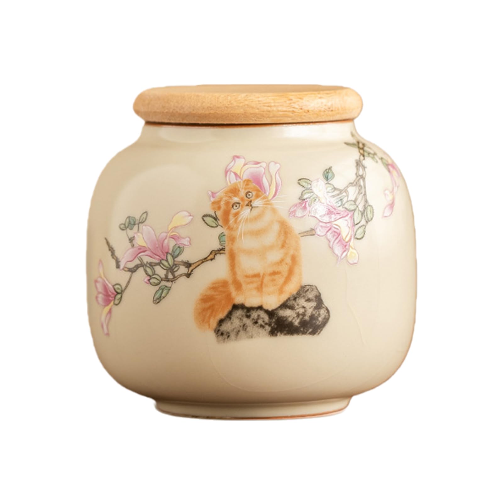 Urne funéraire en céramique pour animal de compagnie – Bocal commémoratif hermétique et portable, résistant à l'humidité et portable, petit souvenir pour cendres de chat, récipient pour