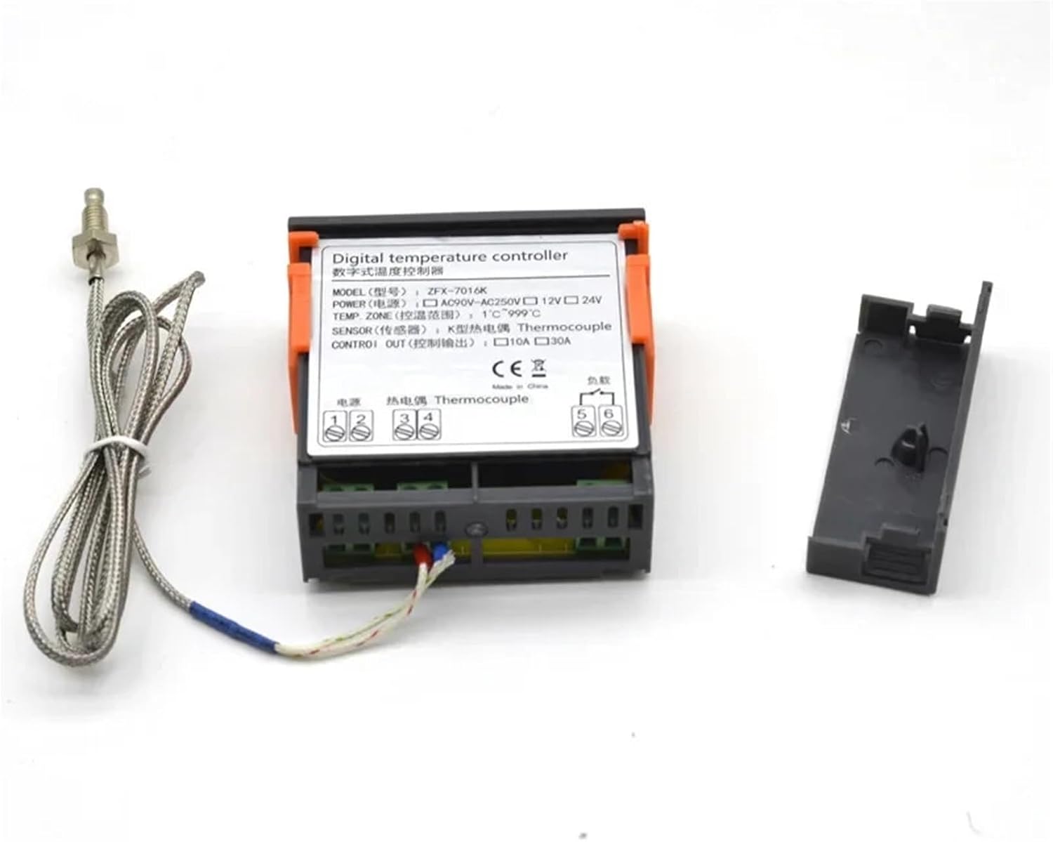 Digital Temperature Controller Thermostat Thermoregulator Incubator 30A 12V/24V/220V Multi-Role Thermostat with Heater & Cooler(30A 110-220V)