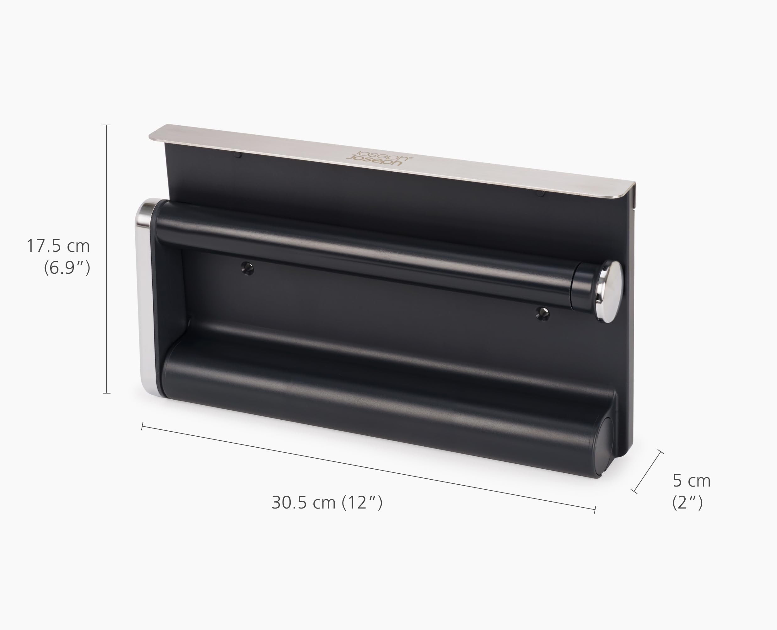 Joseph Joseph RollGrip Porte-Rouleau Sous-Armoire Essuie-Tout - Gain De Place, Tension Automatique, Déchirage Facile