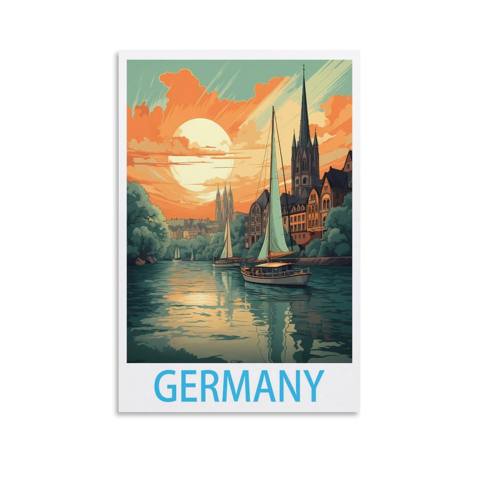 Metal Tin Sign Plaque Poster Germanys,Wall Decor Kitchen Garage Dining Room Home Decor Hotel Decor Gift 30x30cm
