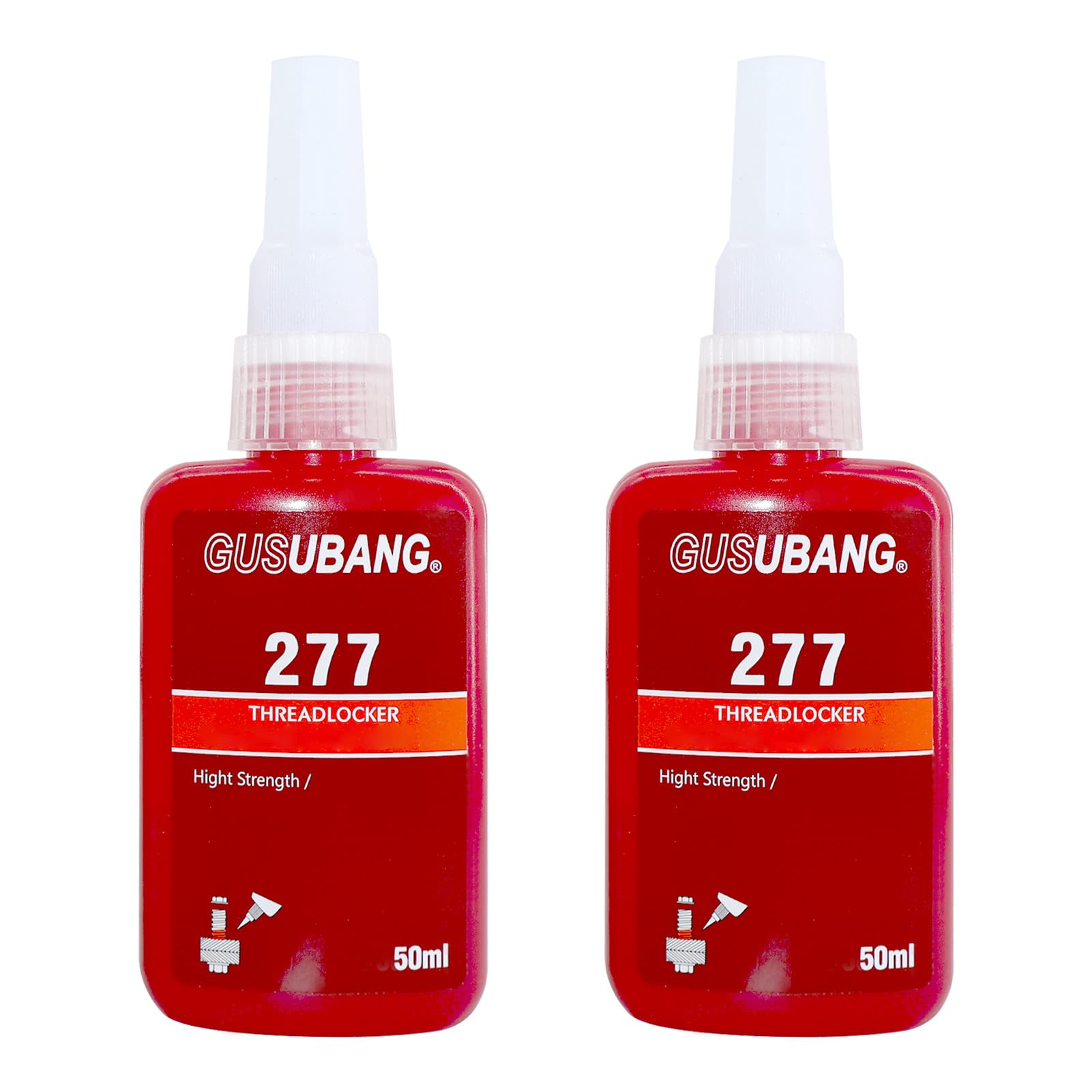 Thread Lock, High Strength Thread Lock 2PCS 100ml, Red Gap Filling & Stable