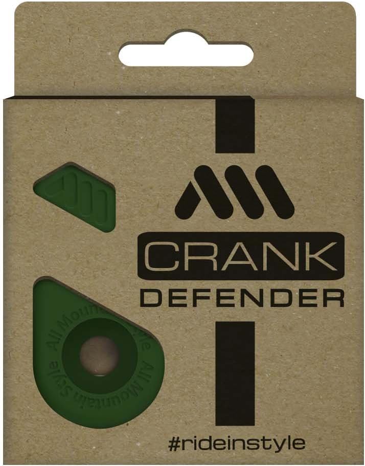 All Mountain Style Crank Defender – Crank Boot Protector Supports High Impact and Scratch Protection - Crankset Cover Sleeve Arm Helps Protect and Style Your Bikes Crank Arm (Green Boots)