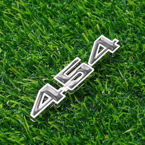 Image of Right & Left Badge 3D Emblems Nameplate Replacement for 3975410 1970-1974 inch454 inch 2Pc (Chrome Black)