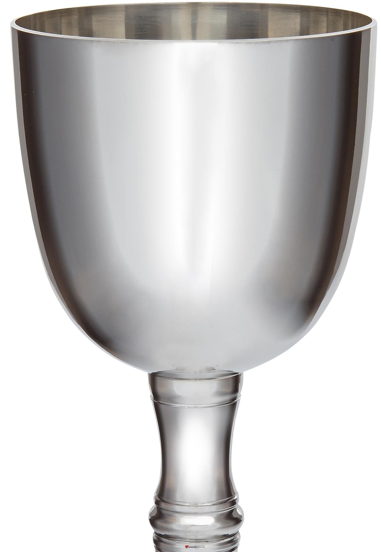 I LUV LTD Red Wine Pewter Goblet 450ml Bright Polished Finish Both Inside and Out with Feature Touchmark Perfect for Engraving