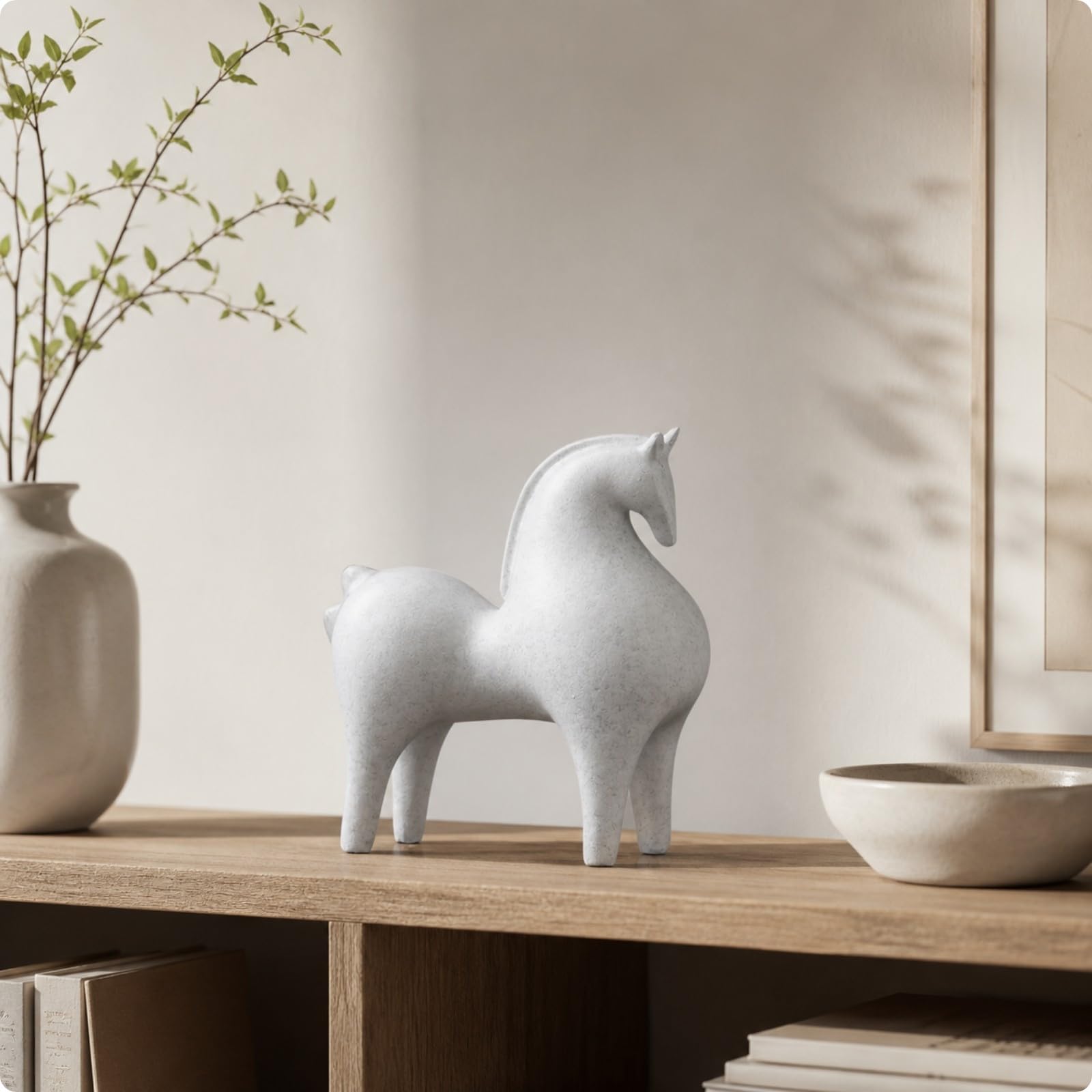 Scultura Minimalista Figura | Statuetta, Astratto, per Soggiorno, Libreria, L