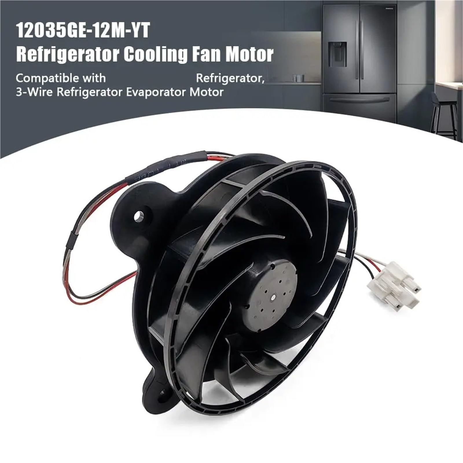 Compatibile con il motore della ventola di raffreddamento del frigorifero Samsung 12035GE-12M-YT a 3 fili