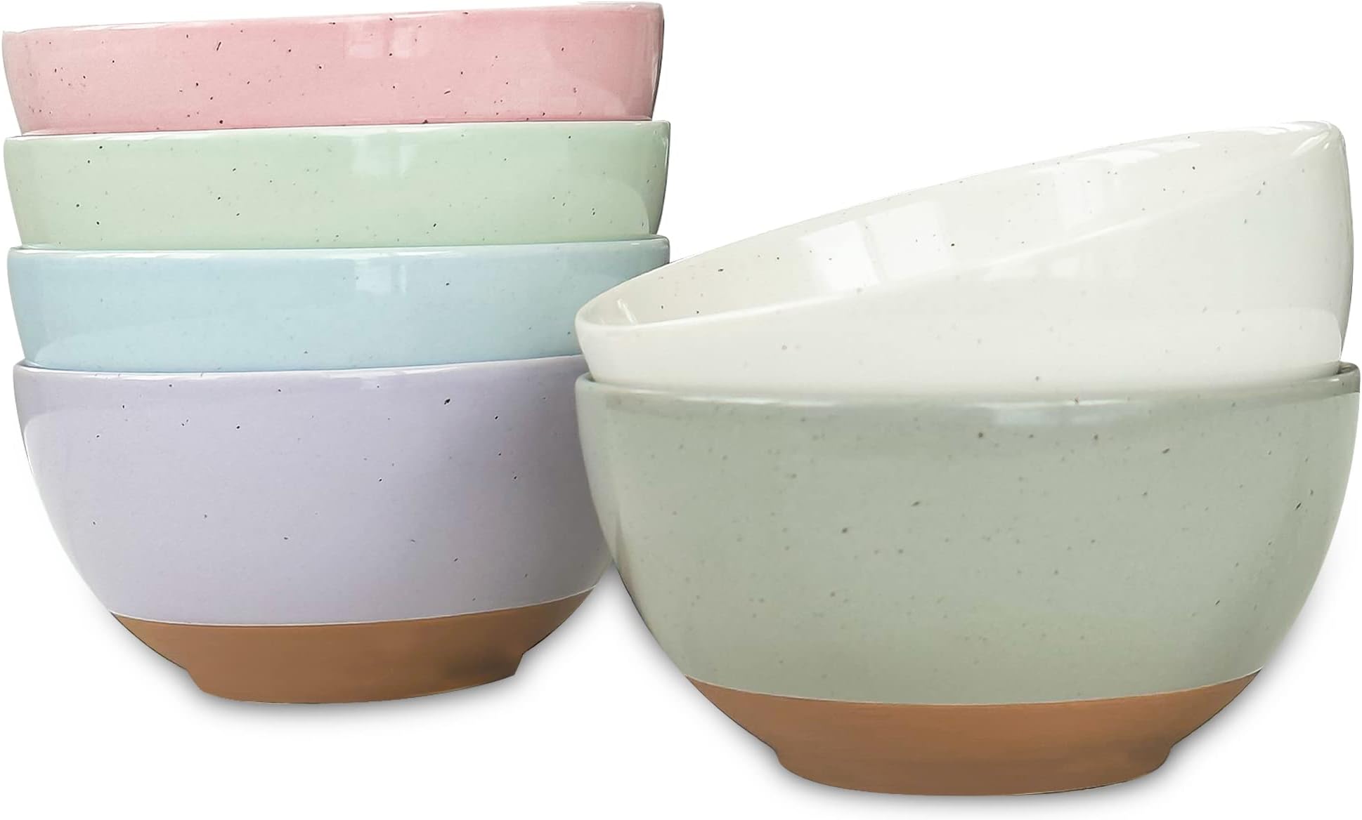 AVLA 4 Pack Porcelain Dessert Bowls, 9 OZ Ceramic Ice
