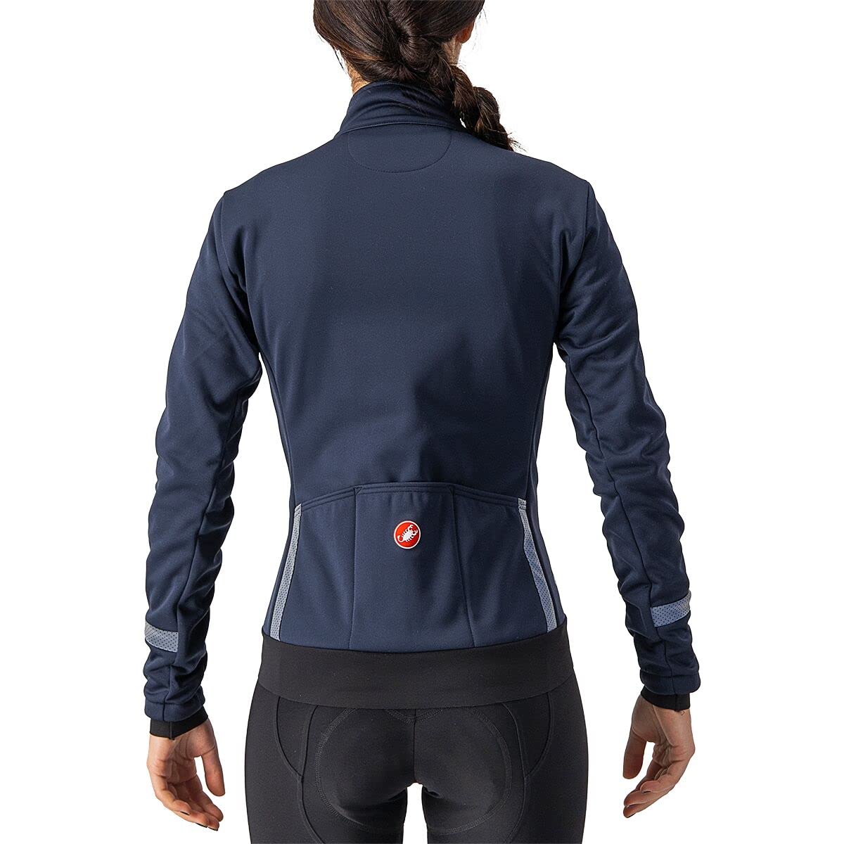 CASTELLI Dinamica Jacket - Women's, Savile Blue/Silver Reflex, XL