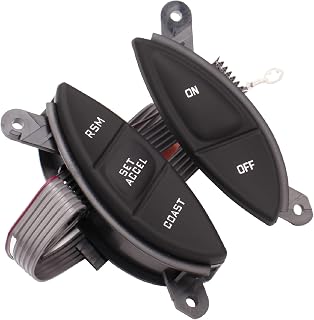 F87Z9C888BB Steering Wheel Mounted Cruise Control Switch Replacement for Ford 1998-2003 Ranger 2001-2005 Explorer Sport Trac F150 Mercury Mountaineer Mazda B3000, 901399 F87A9D809BA