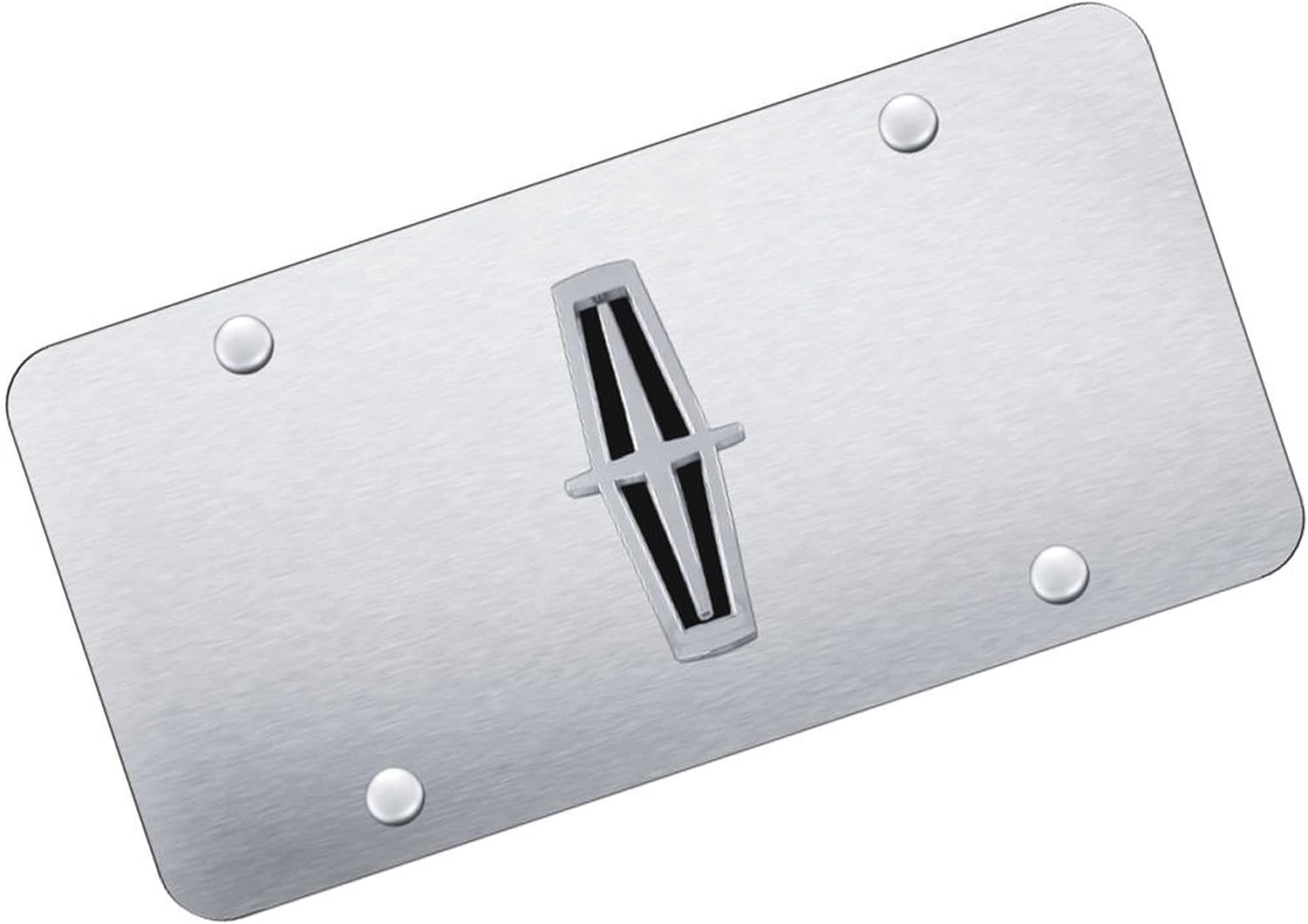 Au-TOMOTIVE GOLD Logo License Plate for Lincoln (Chrome)