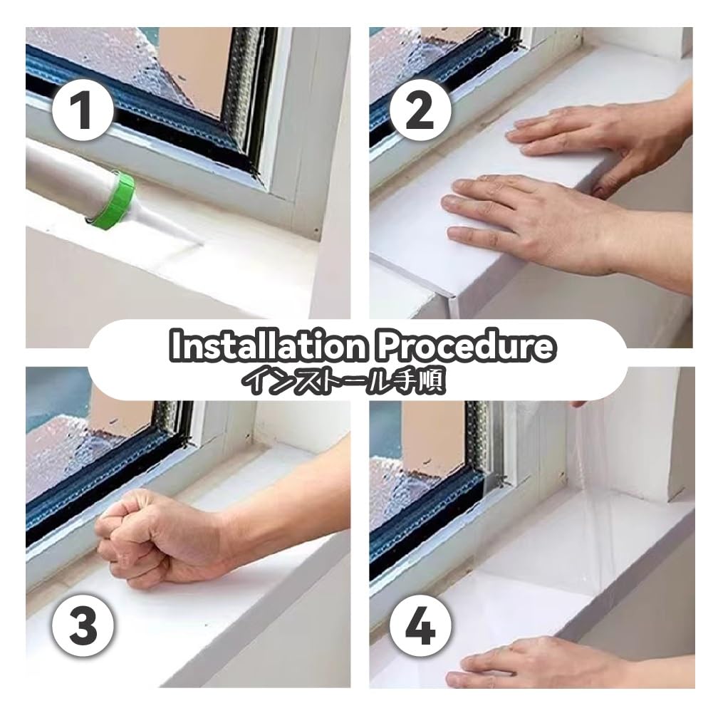 Custom Size Window Sill Marble Window Sill Cover – Acrylic Ledge ...