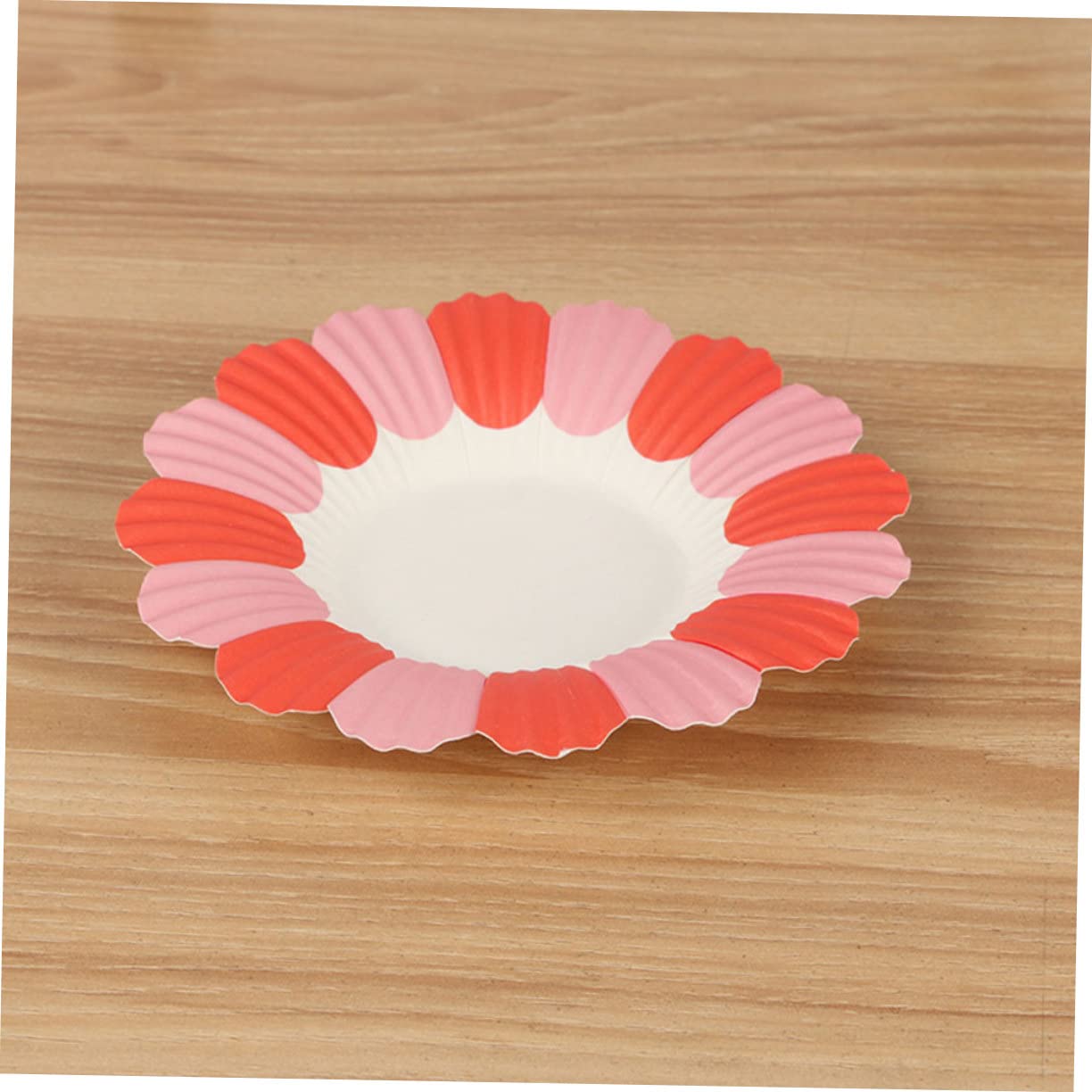 COLLBATH 5 Juegos Plato De Papel Flor Vajilla De Papel Platos De Aperitivo Placas Con Forma Poliestireno Decoración Lámina Decoraciones De Té De La Tarde Placa De Forma Paraca 50 Piezas X 5