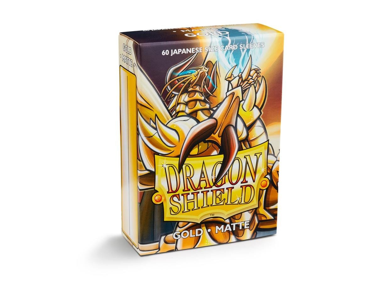 Dragon Shield Small Sleeves - Japanese Matte Gold (60 Sleeves)