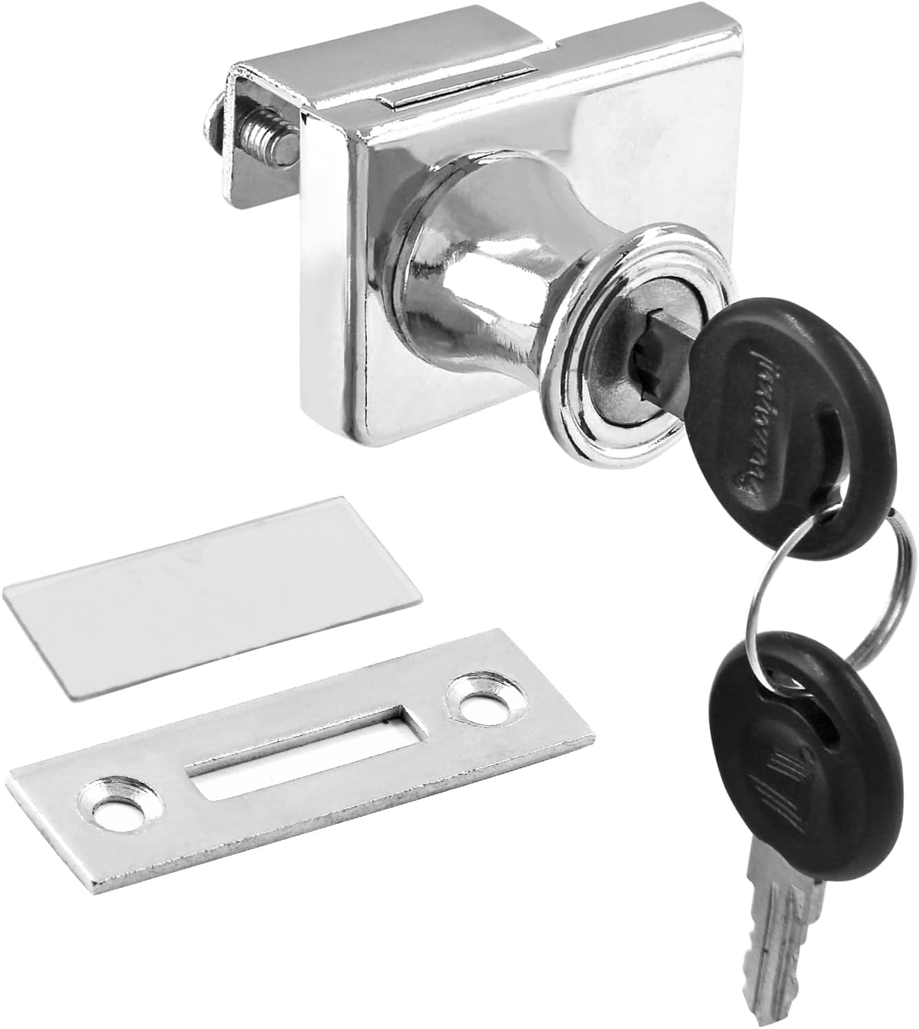 Buy LDEXIN Double Door Display Lock with Keys, Zinc Alloy Glass
