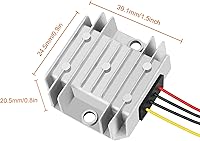 Vista 5 de Regulador de voltaje DC de 24V reductor a 12V 10A 120W convertidor Buck DC-DC reductor convertidor de energía módulo impermeable transformador