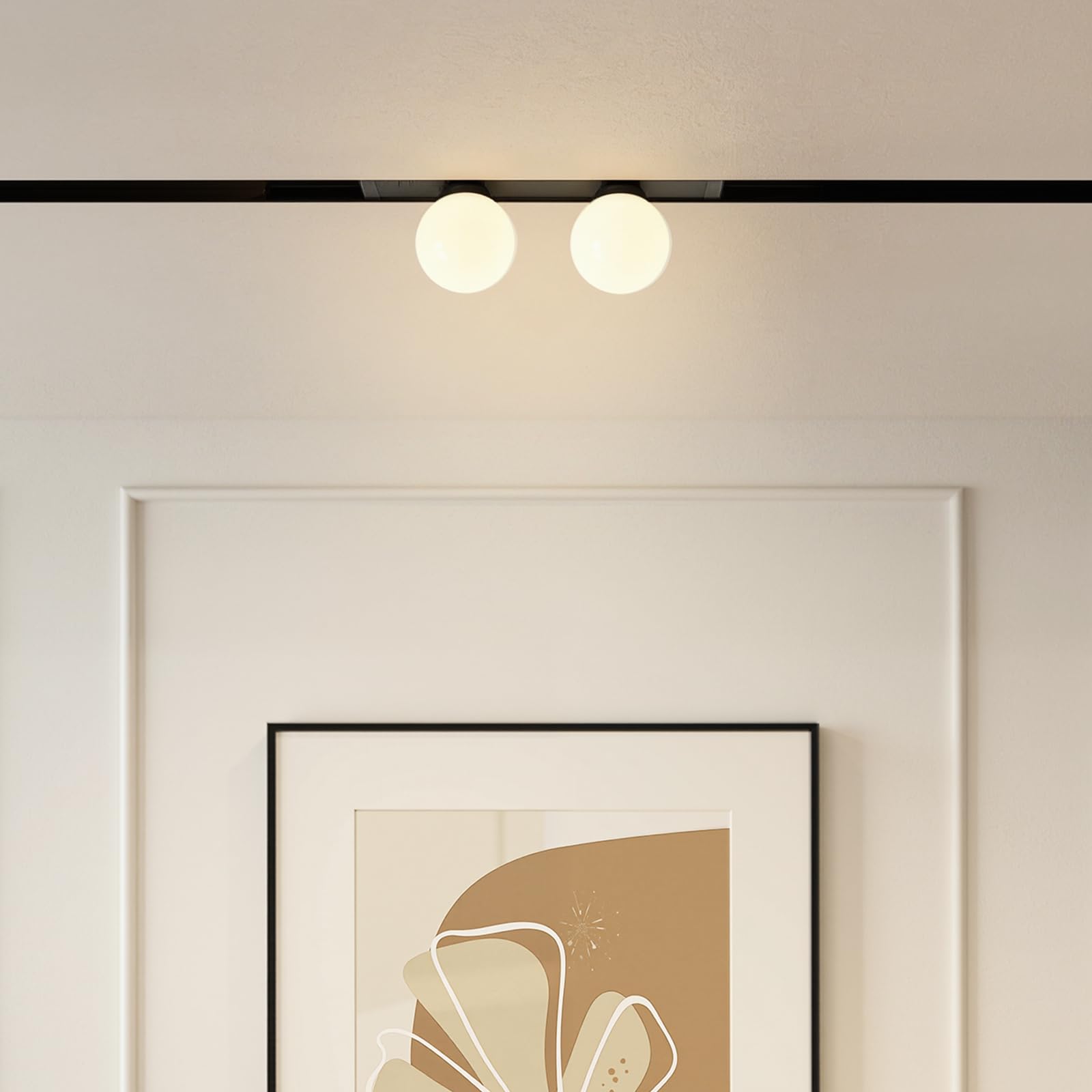 SCON 14W Dual-Round Magnetic Track Light Head, 24V DC LED Light Head, ETL