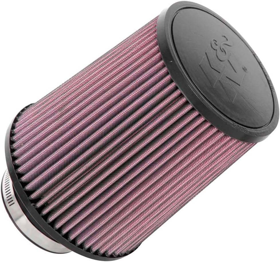 K&N High-Flow Original Lifetime Universal Clamp-On Air Filter: Performance, Premium, Washable: Flange Diameter: 3.125 In, Filter Height: 7 In, Flange Length: 1.75 In, Shape: Round Tapered, RU-5100