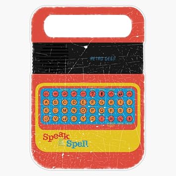 Vintage Look Speak & Spell Retro Geek Gadget Bumper Sticker Window Water زجاجة 5"