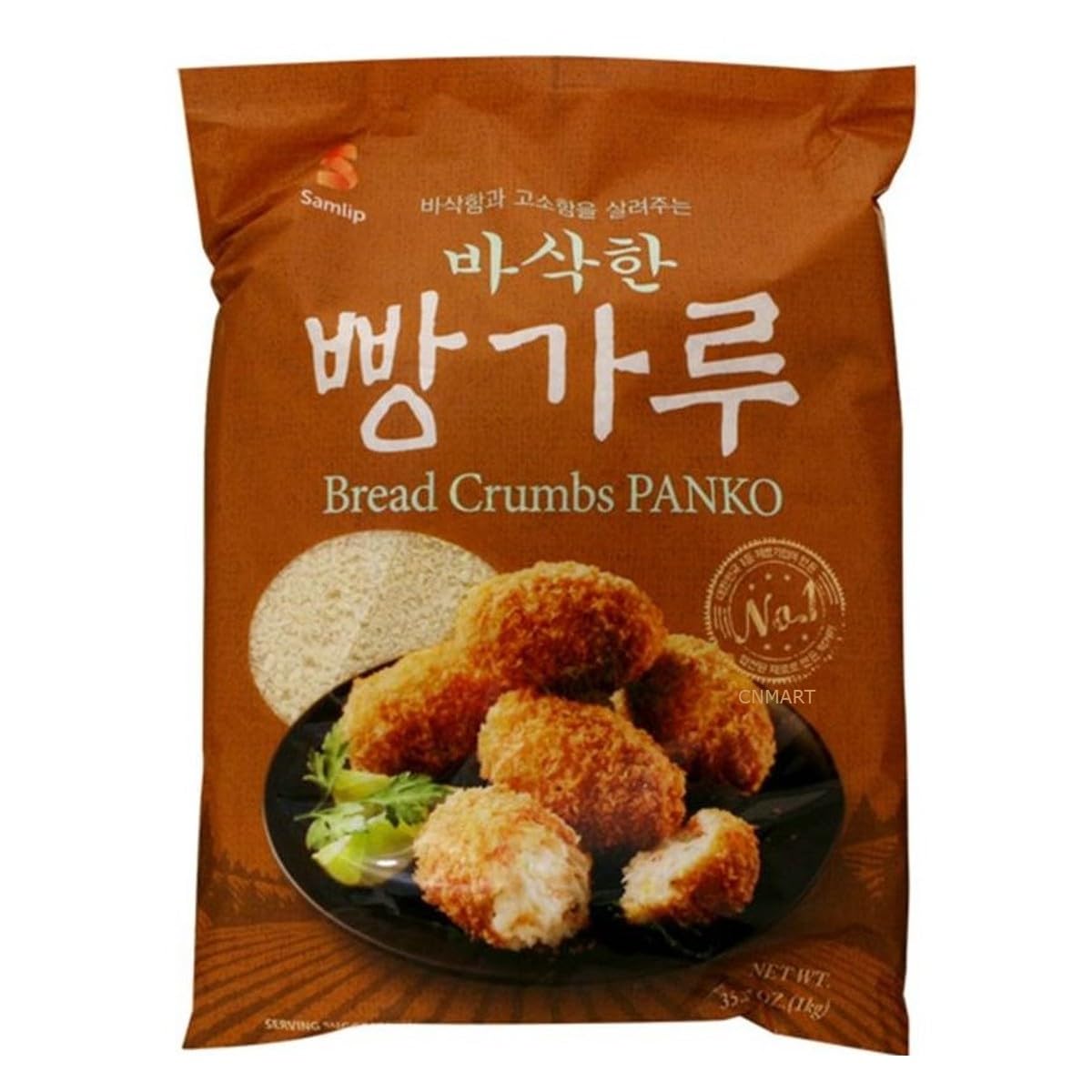 CNMART Samlip Bread Crumbs Korean Style Panko 1kg