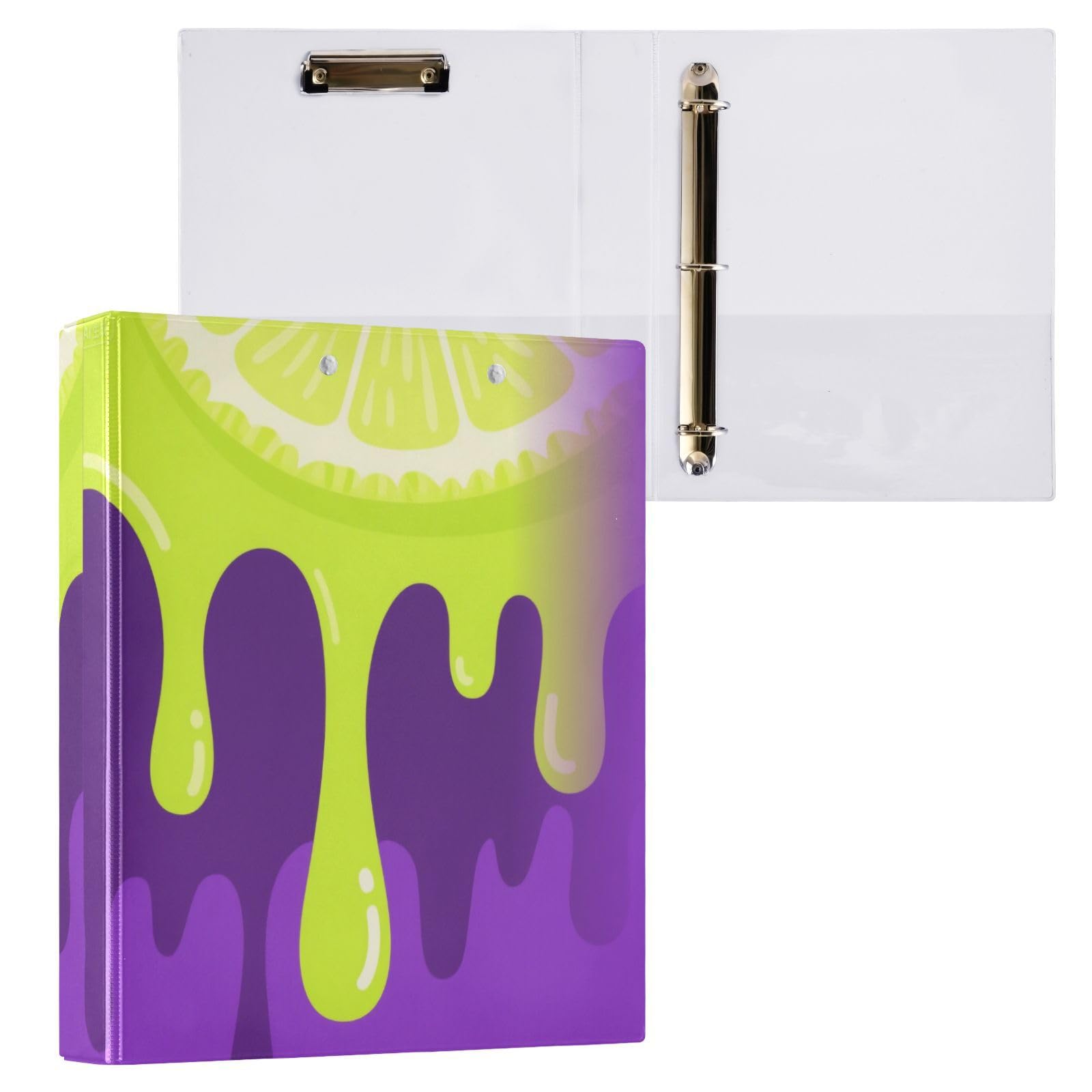 Raccoglitori a goccia da 3,8 cm, colore: verde limone e viola